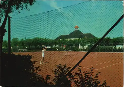 Postkaart Knokke-Heist Tennis Platz Tennis-Spieler 1975