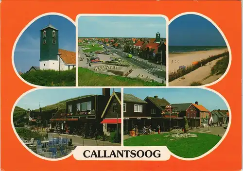 Postkaart Callantsoog-Schagen Mehrbild-AK mit 5 Foto-Ansichten 1975