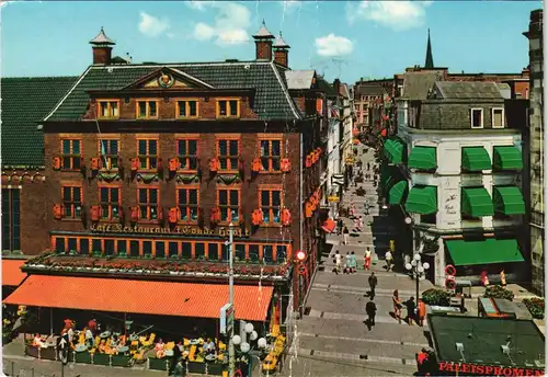 Den Haag Den Haag Greentarkt-Hoek Hoogstraat Blick auf Café Restaurant 1970