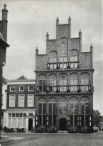 Postkaart Doesburg Straßen Ansicht mit Restaurant De Waag 1960