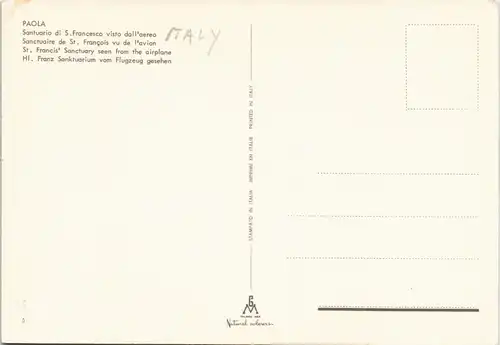 Cartoline Paola Blick auf die Stadt 1975