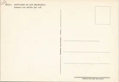 Cartoline Paola SANTUARIO DI SAN FRANCESCO 1975