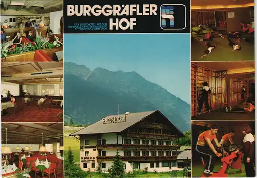 Partschins Parcines BURGGRÄFLER HOF RABLAND SPORTHOTEL in Südtirol 1975