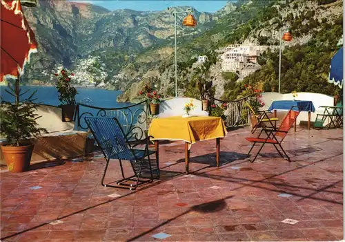 Cartoline Praiano (Costiera Amalfitana) Terrazza Pensione Smeraldo 1975