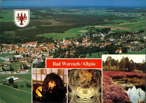 Ansichtskarte Bad Wurzach Mehrbild-AK u.a. Luftaufnahme 1987