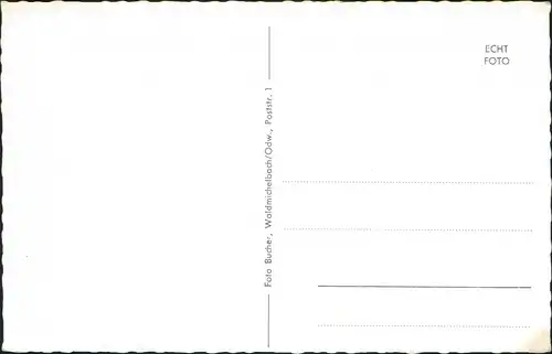 Ansichtskarte Waldmichelbach Panorama Blick auf den Odenwald Ort 1960