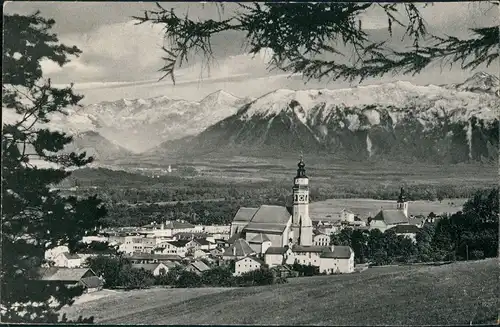 Ansichtskarte Tittmoning Panorama-Ansicht Blick gegen Berge 1963
