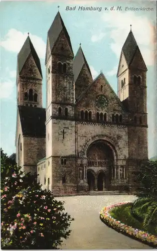 Ansichtskarte Bad Homburg vor der Höhe Erlöserkirche 1912