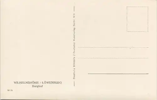 Ansichtskarte Bad Wilhelmshöhe-Kassel Cassel Löwenburg 1930