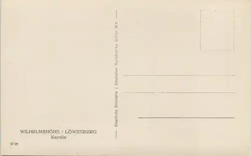 Ansichtskarte Bad Wilhelmshöhe-Kassel Cassel Löwenburg, Kapelle - Innen 1930