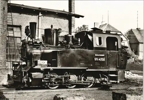Ansichtskarte  Dampflokomotive Prihnitz Baureihe 99470 1977