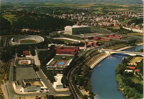 Rom Roma Stadio Olimpico e attrezzature sportive, Aerial View Stadion 1980