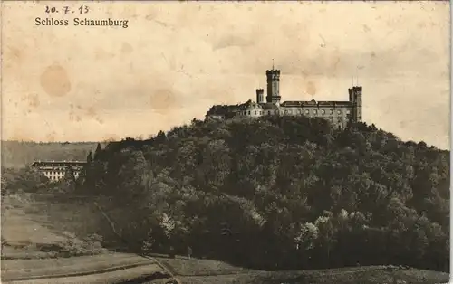 Ansichtskarte Balduinstein Schloss Schaumburg Fernansicht (Castle View) 1913
