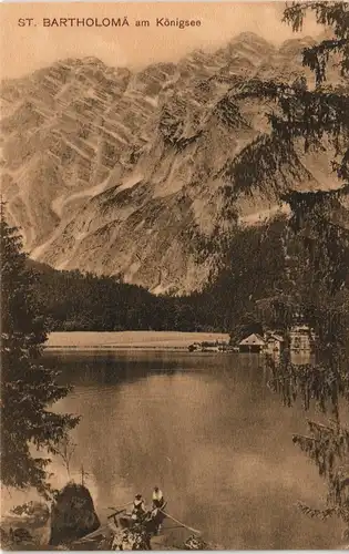 Schönau am Königssee St. Bartholomä am Königssee Berg Panorama 1910/1906