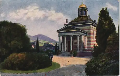 Ansichtskarte Baden-Baden Griechische Kapelle color Ansicht 1910