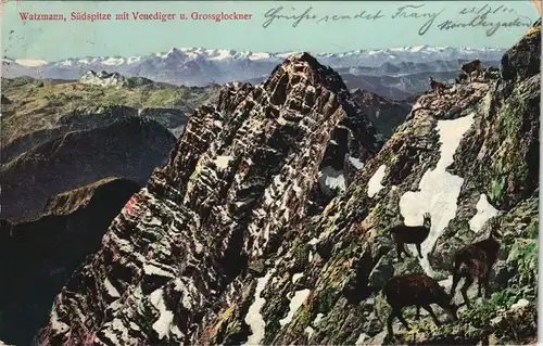 Berchtesgaden Watzmann, Venediger u. Grossglockner Alpen Bergwelt 1911/1909