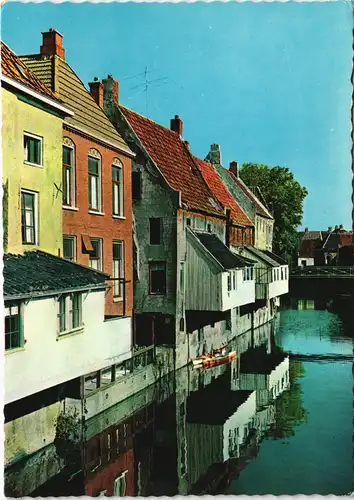 Postkaart Groningen Damsterdiep Appingedam Mooi Groningen 1975
