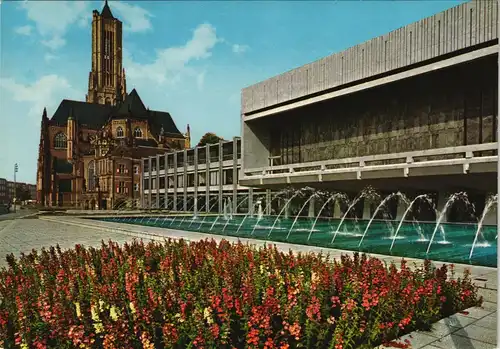 Postkaart Arnheim Arnhem Grote Kerk en Stadhuis, Kirche Stadthaus 1972