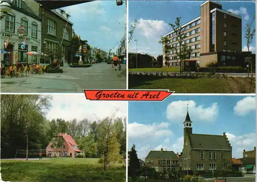 Postkaart Axel Groeten uit Axel 4 Ortsansichten 1987