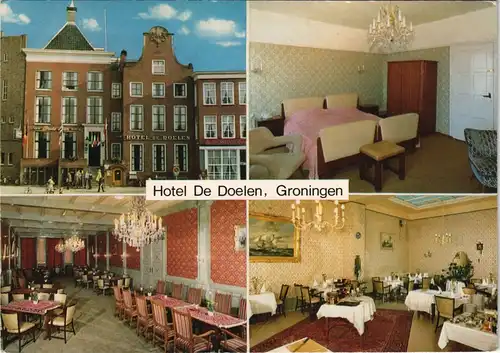 Postkaart Groningen Hotel De Doelen, Grote Markt 36 1970