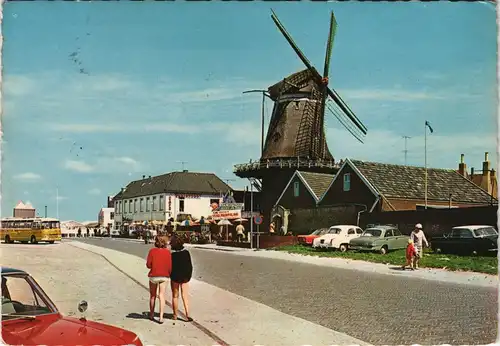 Postkaart Harderwijk Molen "De Hoop" met Boulevard, Windmühle 1973