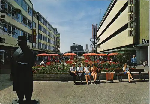 Heerlen Personen Promenade Stadtteilansicht Fußgängerzone 1980