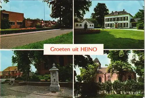 Postkaart Heino Groeten uit HEINO 4 Ortsansichten 1980