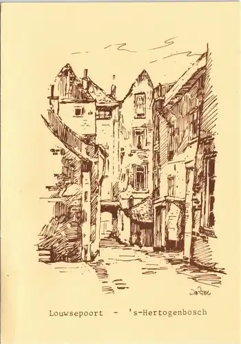 Den Bosch (’s-Hertogenbosch) Louwsepoort, Kunst Art Design 1978