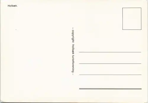Postcard Holbæk Mehrbild-AK mit 4 Ortsansichten 1975