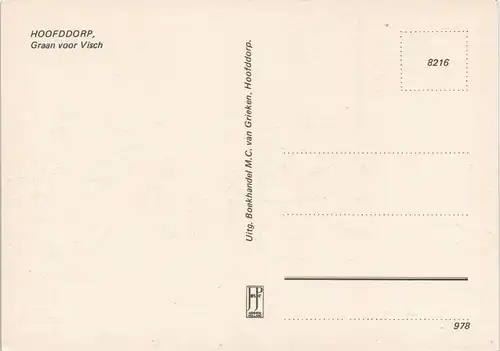 Postkaart Hoofddorp Graan voor Visch Ortsansicht mit Wohnblocks 1975