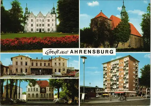 Ansichtskarte Ahrensburg Mehrbild-AK mit 5 Ansichten 1970