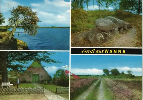 Ansichtskarte Wanna Gruss-Aus-Mehrbild-Postkarte 4 Dorfansichten 1970