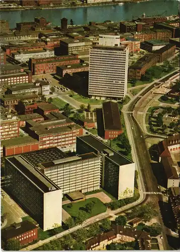 Ansichtskarte Ludwigshafen Luftbild BASF 100 Jahre Sonderstempel 1965