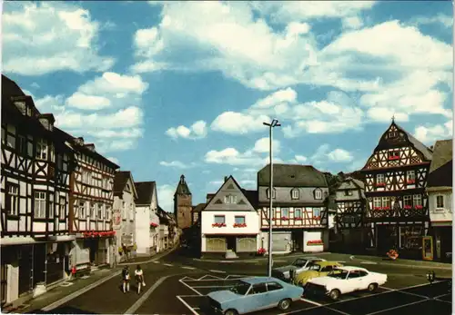 Ansichtskarte Camberg (Taunus) Marktplatz VW Käfer 1973