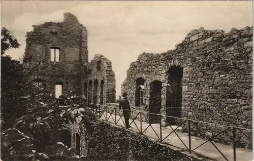 Ansichtskarte Baden-Baden Altes Schloss Blick in den Rittersaal 1909