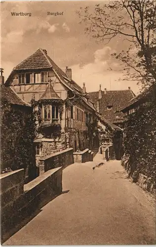 Ansichtskarte Eisenach Wartburg Burghof (Castle Court) 1910
