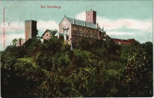 Ansichtskarte Eisenach Die Wartbuurg 1912