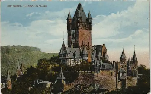 Ansichtskarte Cochem Kochem Schloss Reichsburg Cochem 1910