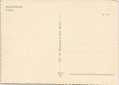 Postkaart Maastricht Mestreech Vrijthof Strassen Ansicht 1970