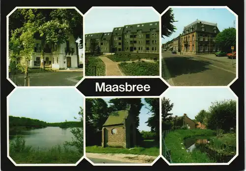 Postkaart Maasbree Mehrbildkarte mit 6 Ortsansichten 1991