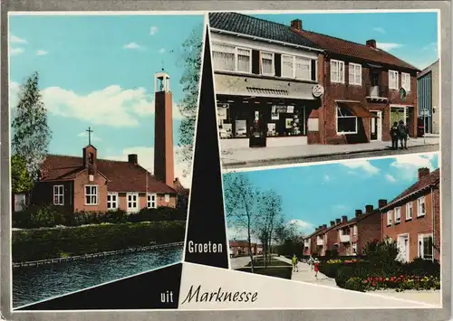 Postkaart Marknesse Mehrbildkarte 3 Ansichten Groeten uit Marknesse 1960