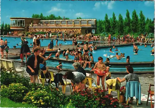 Postkaart Nieuport Nieuwpoort NIEUWPOORT Zwembad Freibad Schwimmbad 1970