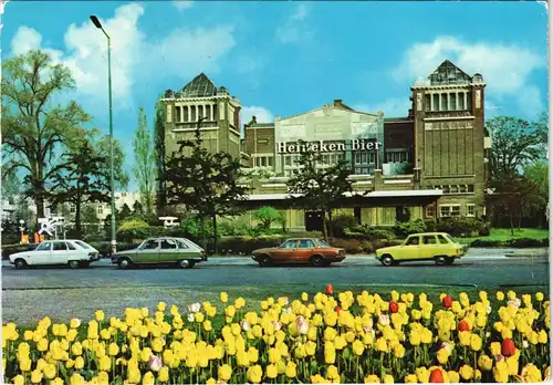 Postkaart Nimwegen Nijmegen Strasse mit Autos, Heineken Bier Haus 1990