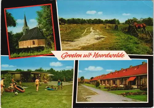 Postkaart .Niederlande Groeten uit Noordwolde Holland Niederlande 1970