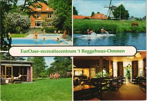 Postkaart Ommen EurOase-recreatiecentrum 't Reggehuus Hammerweg 40 1980