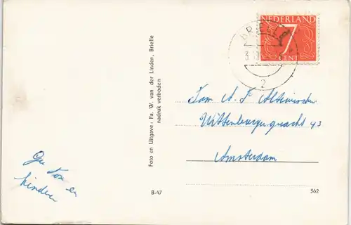 Postkaart Brielle Mehrbild-AK Voorstraat, Langestraat, Maarland uvm. 1966