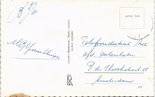 Postkaart Lochem Lochem, Bospad naar Belvedere 1965