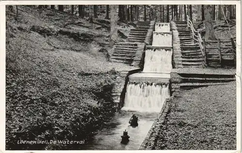 .Niederlande Loenen (Vel) De Waterval, Wasserfall, Waterfall 1960