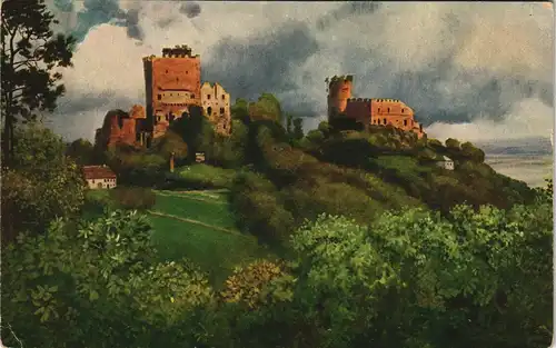 CPA Rathsamhausen-Ottrott Künstlerkarte Lützelburg 1909