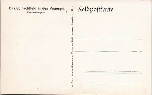 CPA Kolmar Colmar Die Schlachtfelder in den Vogesen Vosges 1915